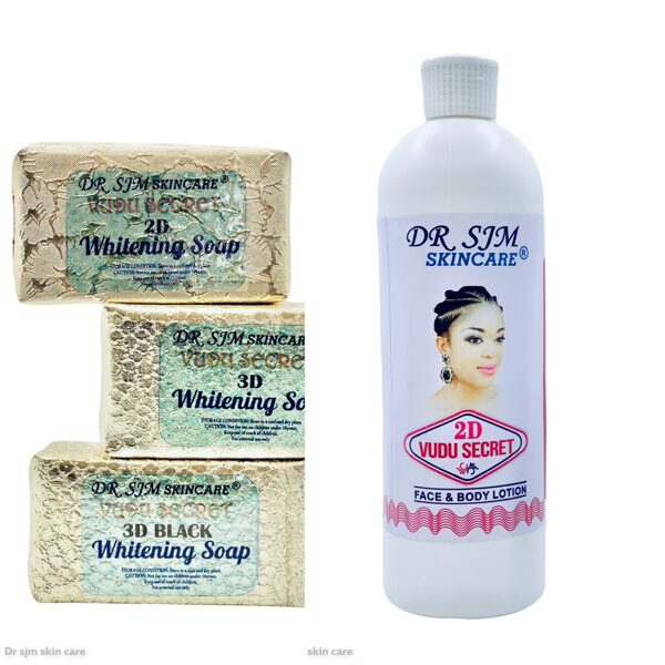 2D lightning body lotion with bar soap