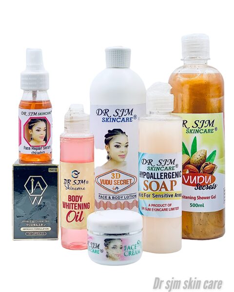 3D body & face set with black jaw whitening supplement