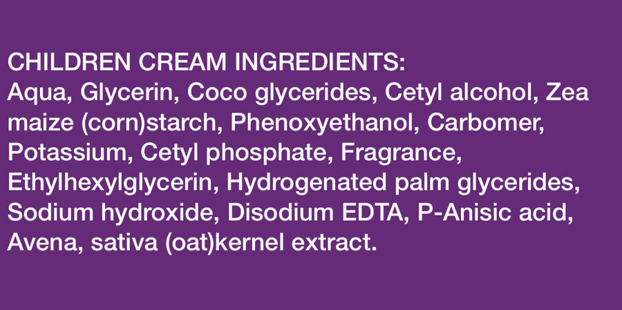 Children cream ingredients 