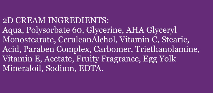 2D cream ingredients 