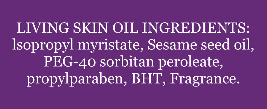 Living skin oil ingredients 