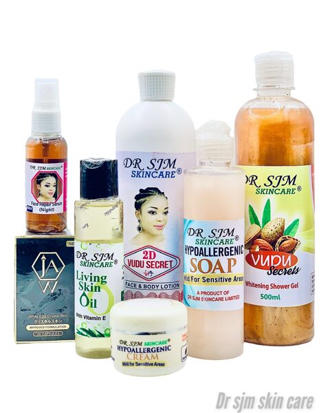 2D body & face set with white egg Chrystal skin capsules 